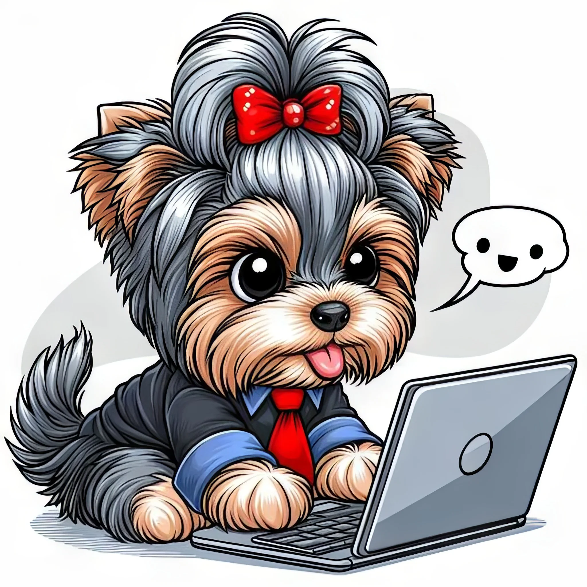 Vader, nuestra mascota, en el servicio de venta de ordenadores en APP INFORMATICA San Pascual